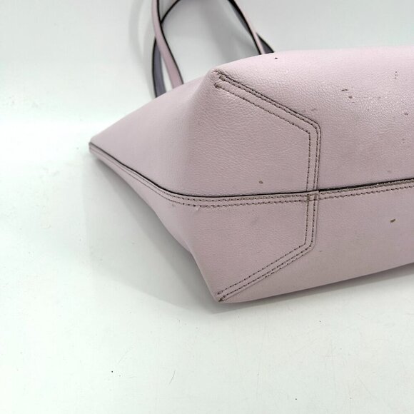 KATE SPADE Light Purple Lavender 100% Leather All Day Tote Bag Purse - Picture 13 of 16